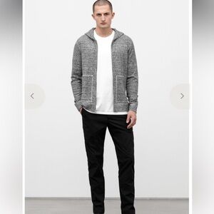 Wings + Horns loop Knit Zip-up hoodie